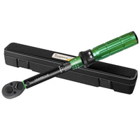 1 x RAW Customer Returns Uharbour torque wrench, torque wrench bicycle motorcycle car, 0.1 Nm micro adjustment with lock, 3 error accuracy torque wrench with 72 teeth 1 4 , 3-25Nm green  - RRP €32.88