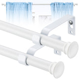 13 x Brand New INFLATION Curtain Rods - Heavy Duty Outdoor Curtain Rods 30 to 62 inch - 1.6 cm Adjustable Matte White Curtain Rods for Patio, Sliding Glass Door, Living Room, 2 Pack - RRP €345.02