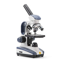 1 x RAW Customer Returns SWIFT SW200DL 40X-1000X magnification junior microscope with additional WF25X eyepiece, carrying handle and wireless monocular microscope for curious children and adults - RRP €63.52