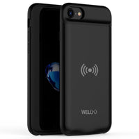 1 x RAW Customer Returns WELUV Battery Case for iPhone 6 6s 7 8 SE2 SE3 Qi Wireless Charging Case 3200mAh Battery Case Cell Phone Case Charging Case Battery Case Ultra Thin QI Case Charging Protective Case Black 2023 - RRP €37.3