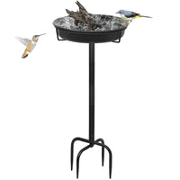 1 x RAW Customer Returns Giyiprpi Bird Bath Bird Bath Food Bowl Water Point Standing Bird Bath Garden for Wild Birds Water Bowl for Birds Large Frost-Proof Winterproof Bird Bath Green  - RRP €22.51