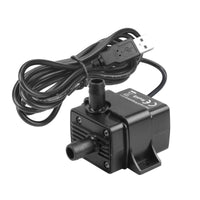 1 x RAW Customer Returns MOUNTAIN ARK Quiet Mini Water Pump USB, 58GPH 220L H, DC 5V 2.3W, 35db, Hose Connectors, 1.4M Length of Power Cable for Aquarium Fountain Aquarium Garden Pond Circulation Pump - RRP €15.12