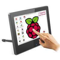 1 x RAW Customer Returns Raspberry Pi Portable Touchscreen Monitor, ELECROW 7 Inch 1024 600 HDMI Monitor with Built-in Dual Speakers and Adjustable Backlight, for Raspberry Pi, Windows PC - RRP €63.73