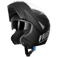 1 x RAW Customer Returns Westt motorcycle helmet men women flip-up helmet jet helmet with chin guard full face helmet scooter helmet motorcycle helmet with ECE DOT certification - RRP €88.48