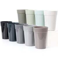 1 x RAW Customer Returns Youngever 18 Pack 350ML Plastic Cups for Children, Reusable Plastic Unbreakable Drinking Cups Juice Cups in 9 Colors Urban  - RRP €18.99