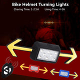 1 x RAW Customer Returns WASAGA Bicycle Helmet Light with Remote Control, Wireless Bicycle Tail Light with Flashing Light for Cycling and 6 Strobe Warning Lights at the Rear Red  - RRP €18.62