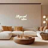 1 x RAW Customer Returns All You Need is Love neon sign, warm white neon light lettering for wall decoration, LED lettering wall for bedroom, wedding, room decoration, anniversary, Valentine s Day, party decoration - RRP €41.36