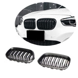 1 x RAW Customer Returns TOPTHAN Suitable for BMW 1 Series F20 F21 2015 2016 2017 2018 2019 Front Kidney Radiator Grille Kidney Black Gloss Radiator Front Double Ribs Grill Left Right - RRP €42.28