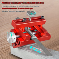 1 x RAW Customer Returns N S Juvyig Grinding Aid Chisel Honing Guide - Tool Woodworking Whetstone Adjustable Angle Knife Sharpener for Chisels and Planes 0-6.5 cm Red  - RRP €36.73