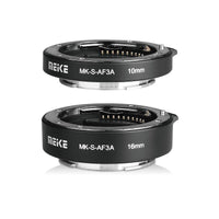 1 x RAW Customer Returns Meike MK-S-AF3A Metal Autofocus Macro Extension Adapter for Sony E-mount Ring 10mm 16mm Camera the Mirrorless Nex3 Nex5 Nex6 A6000 A6300 A6400 A6500 A7II A9 etc - RRP €32.95