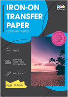 1 x RAW Customer Returns PPD 10xA4 Inkjet Premium Transfer Paper for Dark Textiles, Iron and Transfer Press PPD-4-10 - RRP €9.99