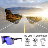 2 x Brand New AMFUN Polarized Cycling Glasses, Sports Sunglasses, Cycling Glasses for Men and Women, Anti-UV 400 Protection, with Adjustable Temples for Running Cycling Driving Fishing Golf Skiing - RRP €60.0