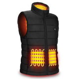 1 x RAW Customer Returns Heated Vest for Men Women, AGUG Heated Jacket Heated Vest Electric with 3 Levels Temperature Heated Clothing Winter Jacket for Outdoor Riding Skiing Camping No Battery Men-L - RRP €54.14