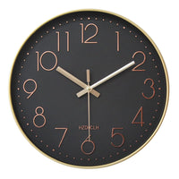 1 x RAW Customer Returns HZDHCLH 30cm silent radio controlled wall clock, digital large, for living room, kitchen - RRP €32.26