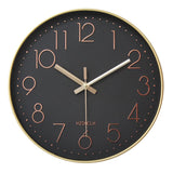 1 x RAW Customer Returns HZDHCLH 30cm silent radio controlled wall clock, digital large, for living room, kitchen - RRP €34.99