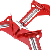 1 x RAW Customer Returns BOOMSTART 4 pieces 90 degree right clamp angle clamp corner clamp wood metal welding frame clamp screw clamp set corner clamp miter clamp right angle angle clamp - RRP €12.75