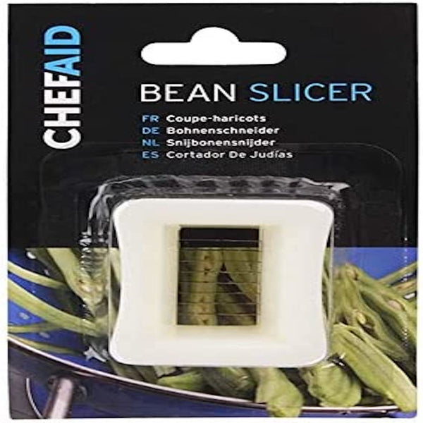 1 x RAW Customer Returns Chef Aid bean cutter, white - RRP €20.4