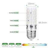 1 x RAW Customer Returns ENUOTEK E27 Edison LED Corn Light Bulb, 7W 6000K Cool White 1000 Lm LED Bulbs, Replaces 120W Halogen Lamp, AC100-265V ES LED Bulb, Non-Dimmable LED Lamp for Ceiling Lamp Wall Lamp, Pack of 4 - RRP €17.1