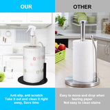 2 x Brand New YOUNICE Kitchen Roll Holder Standing, Kitchen Roll Holder Without Drilling Stainless Steel Kitchen Roll Holder with Spray Bottle Non-Slip Base for Kitchen and Bathroom Storage - RRP €40.8