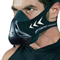 1 x RAW Customer Returns FDBRO Sports Masks for Fitness Running Training Altitude Face Mask for Resistance, Cardio, Endurance Workout Mask One Size, Black  - RRP €43.36