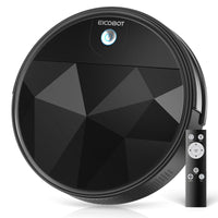 1 x RAW Customer Returns EICOBOT Robot Vacuum Cleaner Strong Suction, Silent Ultrathin Robot Vacuum Cleaner, 120 Minutes, Tangle-Free, Ideal for Animal Hair, Carpets and Hard Floors, 550ml, R20, Black Iron - RRP €89.99