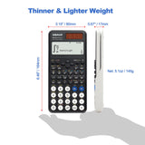 1 x RAW Customer Returns OSALO Scientific Calculator 417 Function 10 2 Digits Written Display Solar and Battery Calculator Protective Case for School Black OS 991ES Plus 2nd Edition  - RRP €26.99