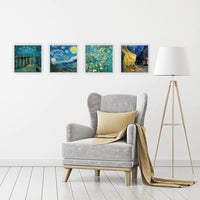 1 x RAW Customer Returns D M ART Modern Paintings Vincent Van Gogh 4 pcs 30x30 CM each Canvas Print Classic Art Decor Furniture for kitchen, bedroom, living room, lounge, bar, office, restaurant - RRP €54.9