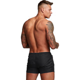 1 x RAW Customer Returns TMEOG swim shorts for men, swim shorts short swim trunks men swimming trunks boxer swim pants water sports shorts quick-drying swim shorts with zipper black  - RRP €21.99