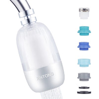 1 x RAW Customer Returns XNTONG,Faucet Water Filter, Faucet Filter for Drinking Water at Home, Kitchen, Activated Carbon Water Filter for Faucet, Reduces Chlorine, Sand, Metal Chwers and Other Pollutants - RRP €12.18