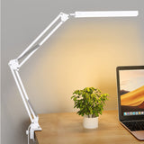 1 x RAW Customer Returns SKYLEO Desk Lamp LED Dimmable - LED Desk Lamp with Clip - Eye Protection LED Desk Lamp - 3 Light Modes x 10 Brightness Levels - White - RRP €27.96