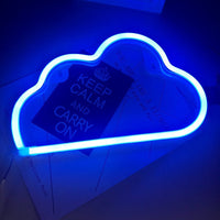 1 x RAW Customer Returns Cute Blue Cloud Neon Light for Kids Gift, LED Cloud Sign Decor Light, Marquee Sign Wall Decoration for Christmas, Birthday, Living Room, Wedding Party - RRP €13.98