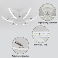 1 x RAW Customer Returns Goeco LED ceiling light, ceiling lamp 40W, LED lamp modern for living room bedroom, 6500K cold white light, diameter 72cm - RRP €42.29