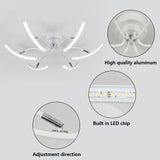 1 x RAW Customer Returns Goeco LED ceiling light, ceiling lamp 40W, LED lamp modern for living room bedroom, 6500K cold white light, diameter 72cm - RRP €42.29