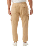 1 x Brand New SANMIO Jogging Bottoms Men s Cotton Chino Cargo Trousers Men with 6 Pockets Casual Trousers Elastic Waist Stretch Sweatpants Khaki S - RRP €27.6