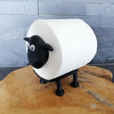 1 x RAW Customer Returns L-3D Sunny 1 pc. Toilet paper holder sheep black toilet paper decoration for bathroom WC guest bathroom toilet roll holder spare roll holder or as a funny gift - RRP €13.08