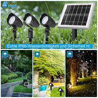 1 x RAW Customer Returns MEIHUA Solar Spotlight 3 Pack Solar Garden Light IP66 Waterproof, Solar Lamps for Outdoors with Ground Spike, 3 Color Temperature Adjustable 2700K 4000K 6000K, for Gardens, Shrubs and Trees - RRP €38.99