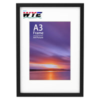 1 x RAW Customer Returns Picture frame A3 wood 29.7 x 42 cm 11.7 x 16.5 inches , acrylic not glass A3 black poster frame for A3 A4 print certificate, photo frame with plexiglass, hangs on the wall - RRP €13.99