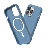 1 x RAW Customer Returns RhinoShield Case compatible with iPhone 14 Pro SolidSuit - MagSafe compatible - Shock-absorbing slim protective case with premium finish - 3.5 meter drop protection - Turquoise blue - RRP €43.63