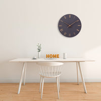 1 x RAW Customer Returns ACCSHINE MDF Wooden Wall Clock Without Ticking Noise Silent Modern 30cm Quartz Large Battery Operated Wall Clock Easy to Read for Room Home Kitchen Bedroom Office School Black Roman Numerals  - RRP €22.99