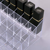 1 x RAW Customer Returns Benbilry 24 Places Lipstick Organizer Lipstick Storage Lipstick Holder Make Up Storage Arcyl Transparent Lipstick Holder - RRP €10.99