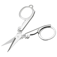 1 x RAW Customer Returns 6 Pieces Stainless Steel Folding Scissors Portable Foldable Travel Scissors, 3 Sizes - RRP €10.84