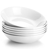 1 x RAW Customer Returns MALACASA, Regular Series, 6-Piece Pasta Plates, Soup Plates, Creamy White Porcelain Salad Plates, Serving Plates, Deep Plates for Spaghetti, Large Soup Bowl for Pasta, Soups, Salad, Fruit, 900ml - RRP €37.99