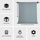 1 x RAW Customer Returns Selens Photography 1 Roll Wall Mounts Manual Background Photo Studio Wall Mount Hanging System, Includes 1 Chains, 2 Single Hooks, 2 Expansion Rods, 8 Expansion Screws - RRP €44.36