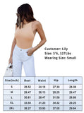 1 x RAW Customer Returns REORIA Women s Elegant Sexy Sleeveless Racerback Crew Neck Body Skin Color S - RRP €24.99