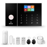 1 x RAW Customer Returns PGST Alarm Security Kit, WiFi GSM 2G alarm system for your house apartment, with door window contact, motion detector, works with Alexa Tuya Smartlife APP - RRP €65.15