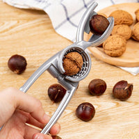 3 x Brand New Hwtcjx Aluminum Nutcracker with Non-Slip Handle, Metal Nutcracker, Equipped with Traction Spring, Multipurpose for Kitchen, 21.05 cm, for Walnuts, Hazelnuts, Almonds, Dried Fruit Silver  - RRP €26.46