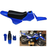 1 x RAW Customer Returns Fairing Plastic Gas Tank Kit Rear Fender PW80 PW 80 Blue - RRP €79.99