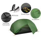 1 x RAW Customer Returns Naturehike Mongar Lightweight 2 Person Backpacking Tent for Hiking, Hiking and Camping 210T Forest Green  - RRP €135.0