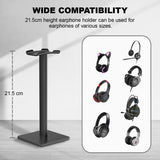 1 x RAW Customer Returns New bee headphone stand universal headphone holder for over ear headphones, gaming headset and headphone display, made of aluminum TPU ABS black - RRP €8.05