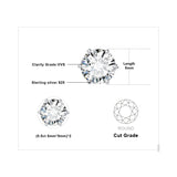 1 x RAW Customer Returns JewelryPalace Women s Silver Earrings 1ct Round Moissanite, Solitaire Stud Earrings with Stones, Small Women s Simulated Diamond Earrings, Classic Girl s Earrings Jewelry Set for Bride - RRP €39.99